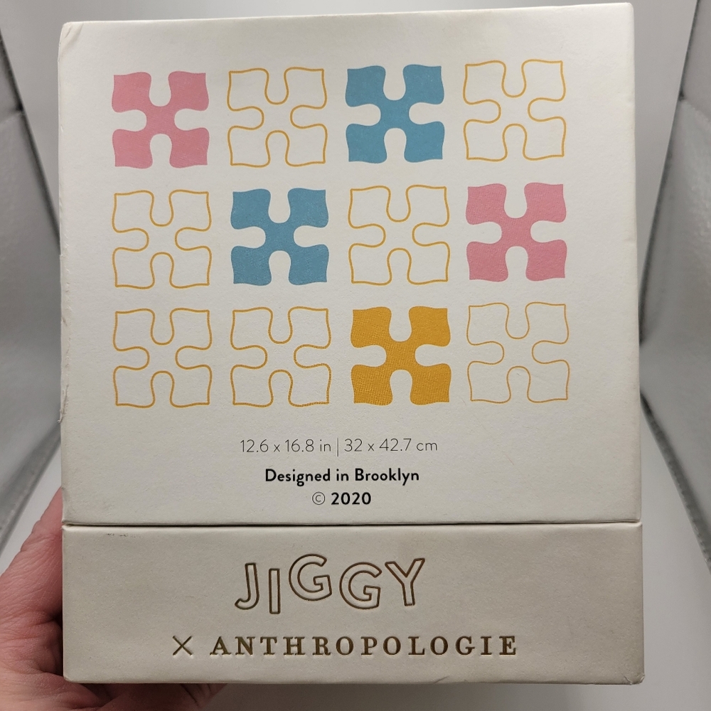 Jiggy Anthropologie True Colors 450pcs 12.6”x 16.8” Puzzle Glass Jar Puzzle Glue